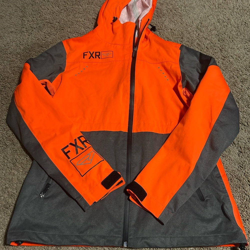 FXR Women's Orange & Gray Hooded Softshell Jacket